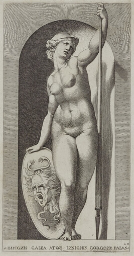 Pallas Athena, Plate 20 from the series Gods in Niches