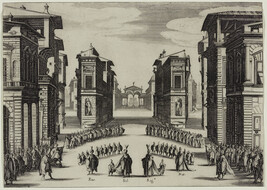 Act II, Plate 2 for Prospero Bonarelli's Il Solimano, tragedia (The Sultan, A Tragedy)