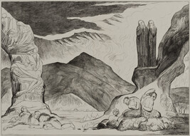 The Circle of the Falsifiers: Dante and Virgil Covering their Noses Because of the Stench, from Dante's...