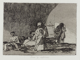 The healthy and the sick (Sanos y enfermos), number 57 of 80; from the series The Disasters of War (Los...