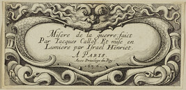 Frontispiece, from the series Les Petites Misères de la guerre (The Small Miseries of War)