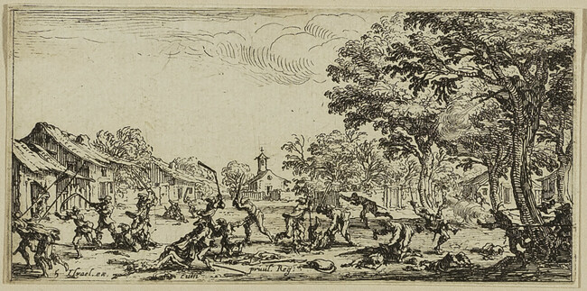 La Revanche des paysans (The Peasants Avenge Themselves), Plate 5 from the series Les Petites Misères de la Guerre (The Small Miseries of War)