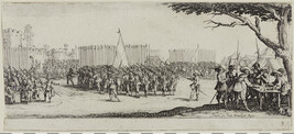 L'Enrôlement des troupes (The Recruitment of Troops ; The Enlisting of the Troops), Plate 2 from the...