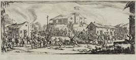 Le Pillage et l'incendie d'un village (Plundering and Burning of a Village), Plate 7 from the series Les...