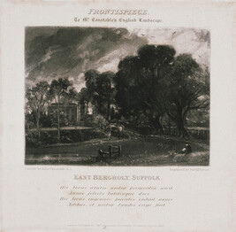 Frontispiece: The Artist's Home at East Bergholt, Suffolk; from English Landscape Scenery, portfolio No....