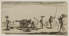 Artillery Team, from Desseins de quelques conduites de troupes canons et attaques de ville faictes par...