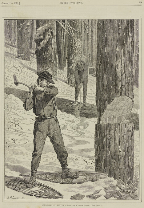 Lumbering in Winter
