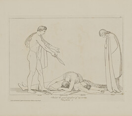 Scene from The Choephoroe, from The Tragedies of Aeschylus