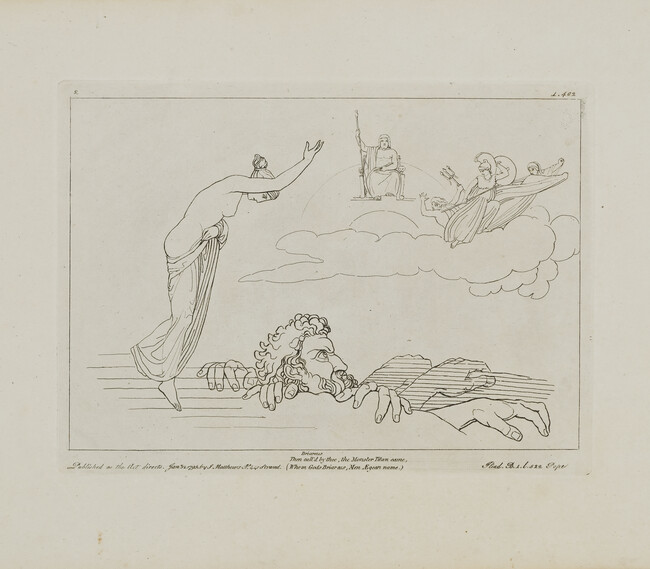 Thetis Calling Briareus to the Assistance of Jupiter, from The Iliad of Homer