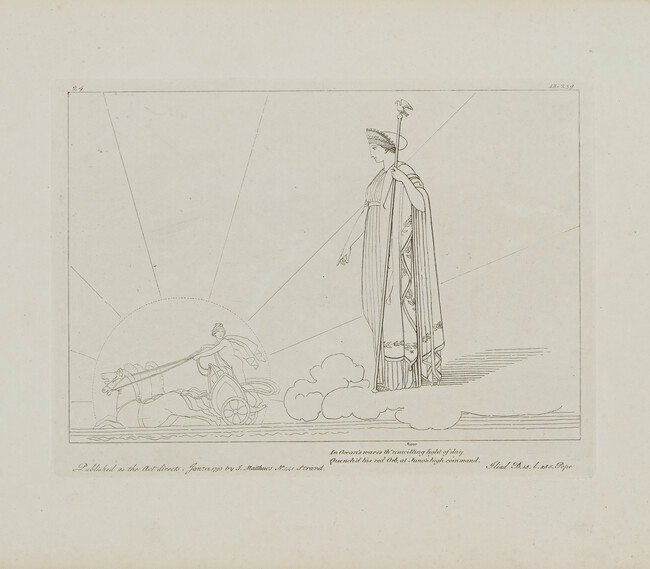 Juno Commanding the Sun to Set, from The Iliad of Homer