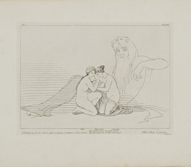 Thetis and Eurynome Receiving the Infant Vulcan, from The Iliad of Homer