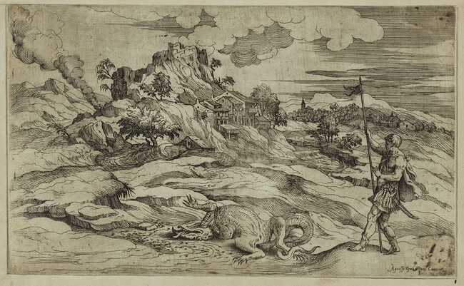 Landscape with St. Theodore Overcoming the Dragon
