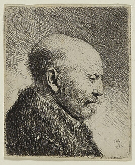 Bald Headed Man in Profile Right (The Artist's Father?)