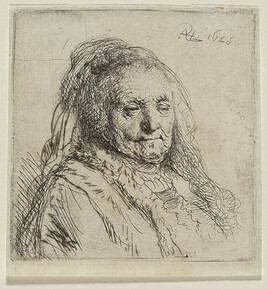 The Artist's Mother, Head and Bust: Three Quarters Right