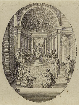 Jésus avec les docteurs au Temple (Christ Among the Doctors), from the series Variæ tum Passionis...