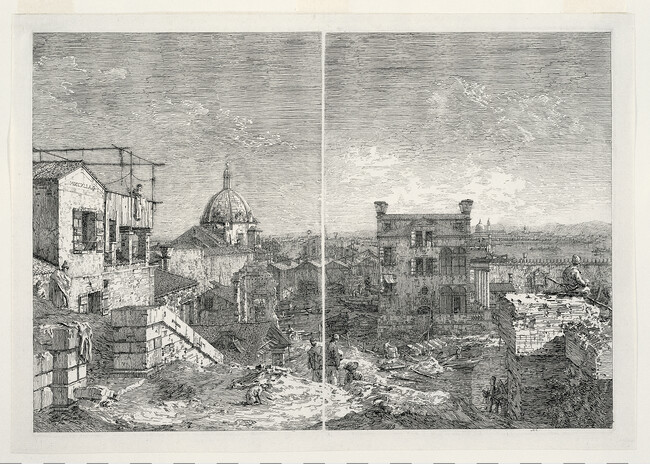 Imaginary View of Venice: The House with the Inscription and The House with the Peristyle