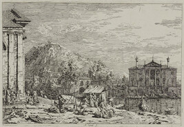 Il mercato al dolo (The Market at Dolo), from the series Vedute altre prese da i luoghi altre ideate...