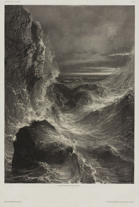 La Mer: Vagues et falaise (The Sea: Waves and Cliff)