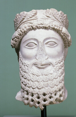 Wreathed Head of a Bearded Male