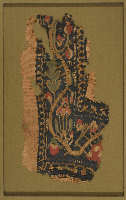 Fragment of Textile (Section of a Floral Border) possibly part of a Tunic