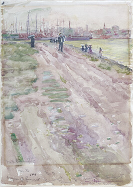 The Harbor from City Point (New England Shore and Harbor Scene; also possibly The Harbour)