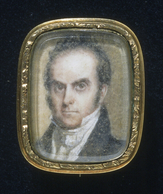 Miniature of Daniel Webster (1782-1852), Class of 1801, mounted as a Pin
