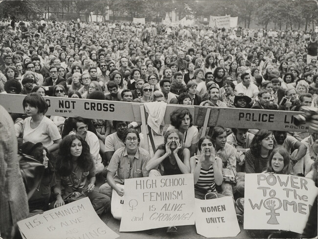 Alternate image #2 of Large Crowd at Women's Liberation Demonstration, New York City, USA