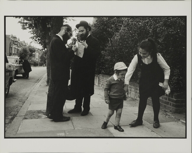 Alternate image #1 of Jewish Family on Sidewalk, London England