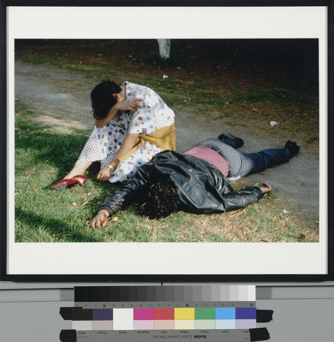 Alternate image #1 of Untitled (Pareja asaltada en Chapultepec, hombre muerto) (Couple assaulted in Chapultepec, dead man)