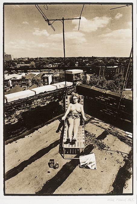 Alternate image #3 of Sally Krims Sunbathing on the Roof of 2402-63rd Street, Brooklyn, New York