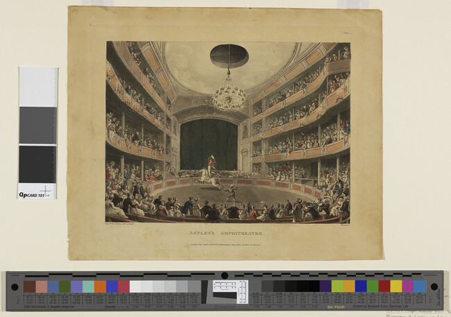 Alternate image #1 of Astley's Amphitheatre, from The Microcosm of London or London in Miniature