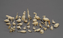 Thirty Five Carved Miniature Animals