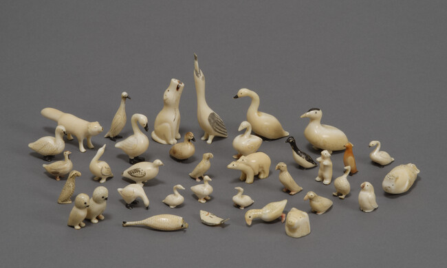 Thirty Five Carved Miniature Animals