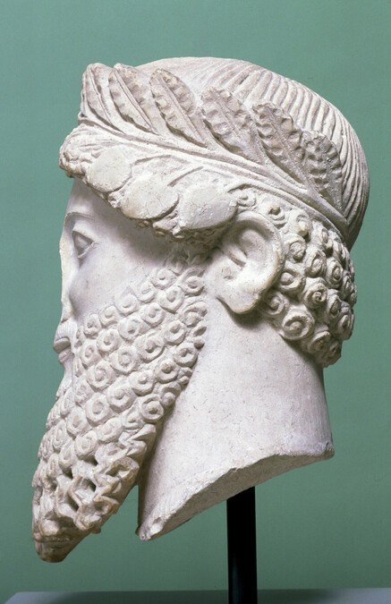 Alternate image #1 of Wreathed Head of a Bearded Male