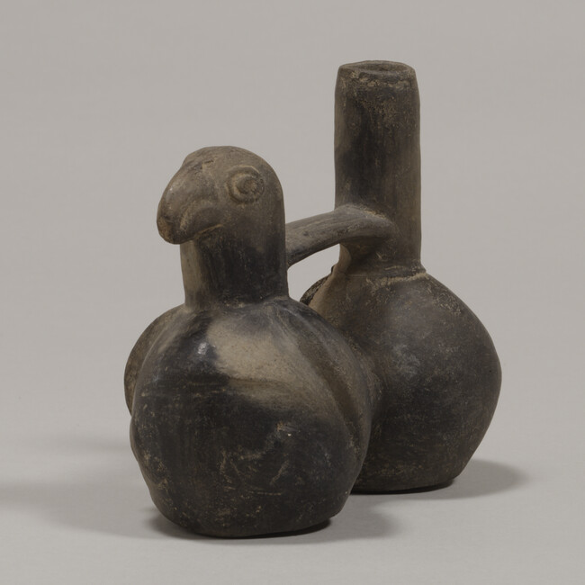 Alternate image #1 of Double Vessel with one spout in the form of a Bird's Head