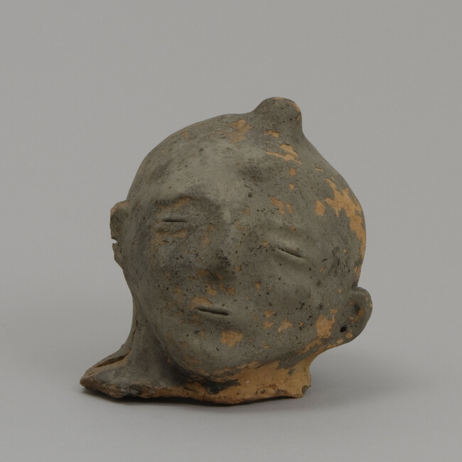 Alternate image #2 of Jar in the Form of a Seated Woman (Head is a Forgery)