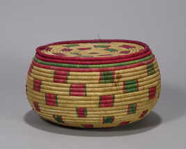 Coiled Basket With Lid