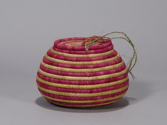 Coiled Basket With Lid