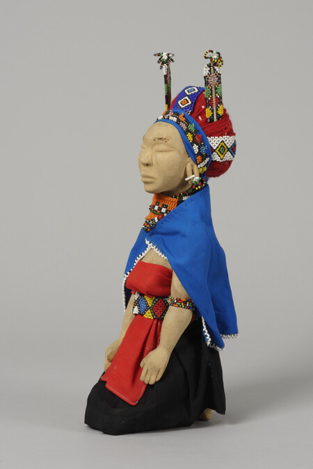 Alternate image #1 of Beaded Doll Depicting a Married Woman's Clothing