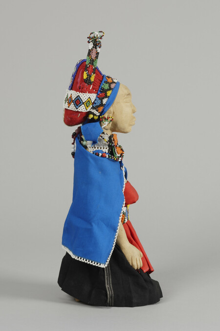 Alternate image #3 of Beaded Doll Depicting a Married Woman's Clothing