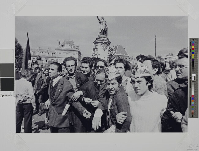 Alternate image #1 of Protestors at the Place de la République, May 13, 1968