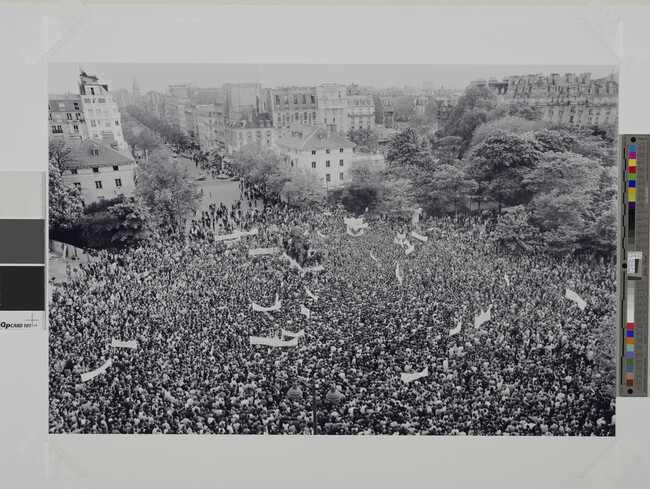 Alternate image #1 of Demonstration at the Place Denfert-Rochereau, May 10, 1968