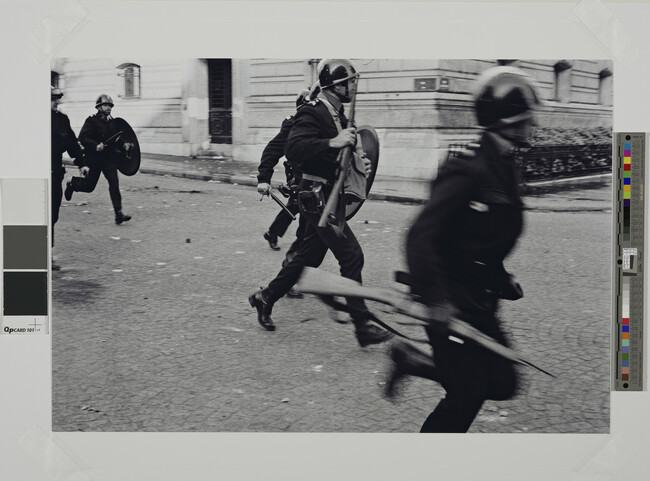 Alternate image #1 of Police running, Latin Quarter, May 10, 1968