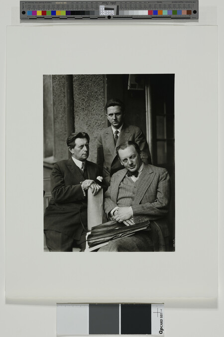 Alternate image #1 of Fritz Lang, direct, producer; Erwin Piscator, director, producer; Reinhold Schuenzel, actor, Berlin; number nine from the portfolio Lotte Jacobi Portfolio II