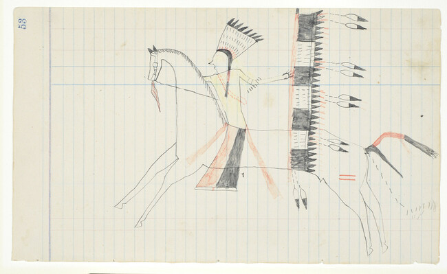 Alternate image #2 of Untitled (A Tsistsistas (Cheyenne) Bowstring Society Warrior), page number 53,  from the 