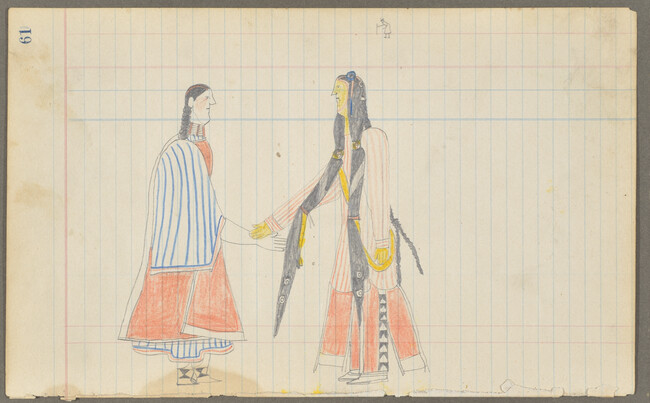 Alternate image #2 of Untitled (A Tsistsistas (Cheyenne) Courting Couple Meet), page number 61, from the 