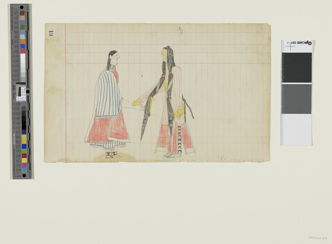 Alternate image #1 of Untitled (A Tsistsistas (Cheyenne) Courting Couple Meet), page number 61, from the 