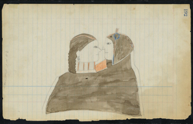 Alternate image #2 of Untitled (A Tsistsistas (Cheyenne) Couple Wrapped in a Courting Blanket), page number 192, from the 