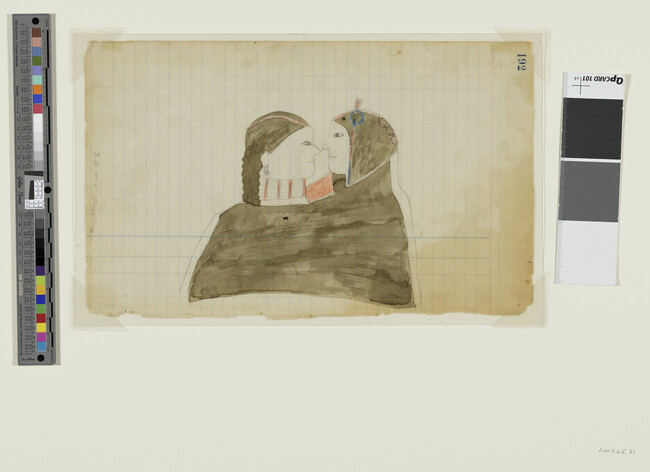 Alternate image #1 of Untitled (A Tsistsistas (Cheyenne) Couple Wrapped in a Courting Blanket), page number 192, from the 