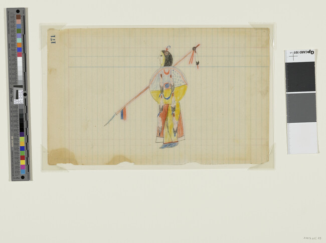 Alternate image #1 of Untitled (A Tsistsistas (Cheyenne) Warrior Carrying His Shield and Lance), page number 171, from the 